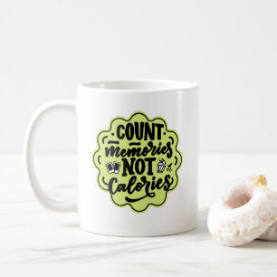 Räkna minnen, inte Calories Cook Kaffemugg