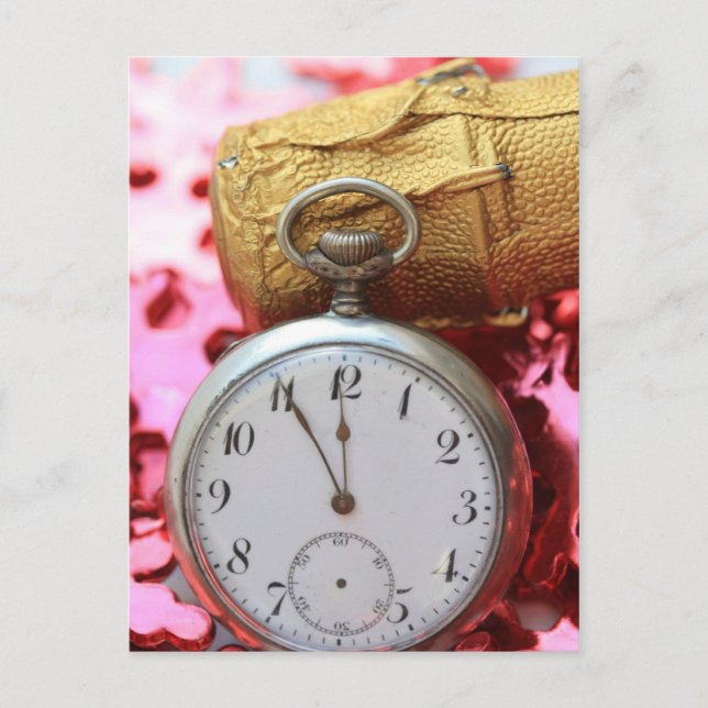 Räkna ned till det nya året helg vykort (Framsida)