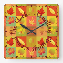 Räkna välsignelser runt Thanksgivingen Klocka