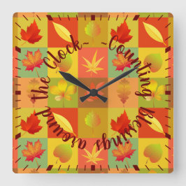 Räkna välsignelser runt Thanksgivingen Klocka