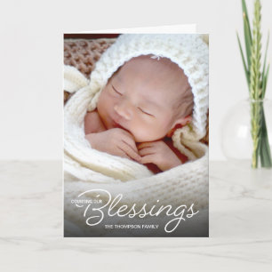 Räkna vår Blessings Baby-foto Meddelande