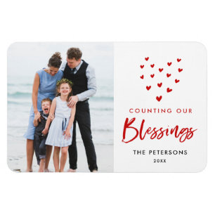Räkna vår Blessings Helgdag Photo Magnet