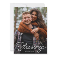 Räkna vår välsignelse första julfoto