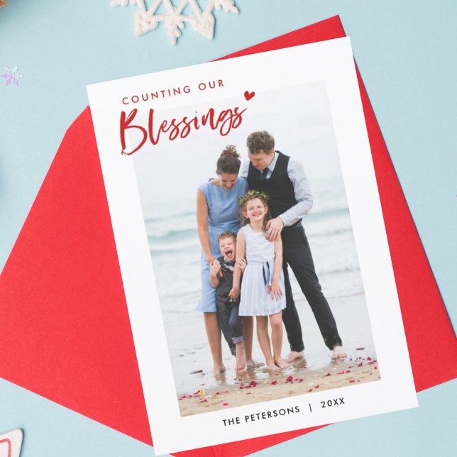 Räkna våra välsignade julkort i familjen (Skapare uppladdad)