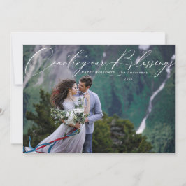 räkna vårt välsignade helgdag-fotokort julkort