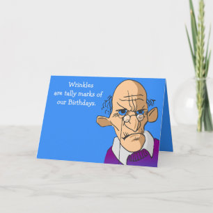 Räkna Wrinkles Birthday Card Manar Kort