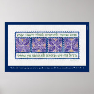 "Räknar guden Psalm147:4 för stjärnorna" - 5, Poster
