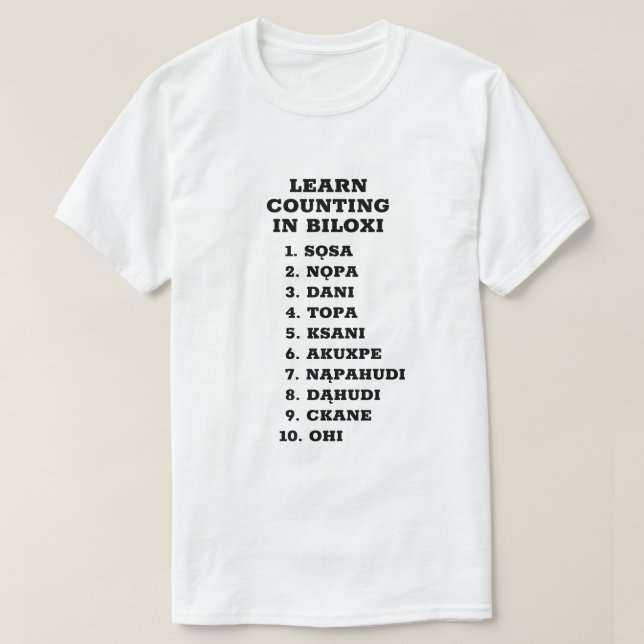 Räknar med 10 i Biloxi T Shirt (Design framsida)