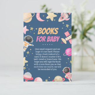 Räknar ner Rymd Tjej Böcker för Bebis Tilläggskort