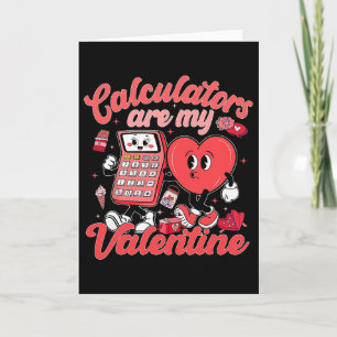 Räknare Är Min Valentine Matematiklärare Valentin Kort