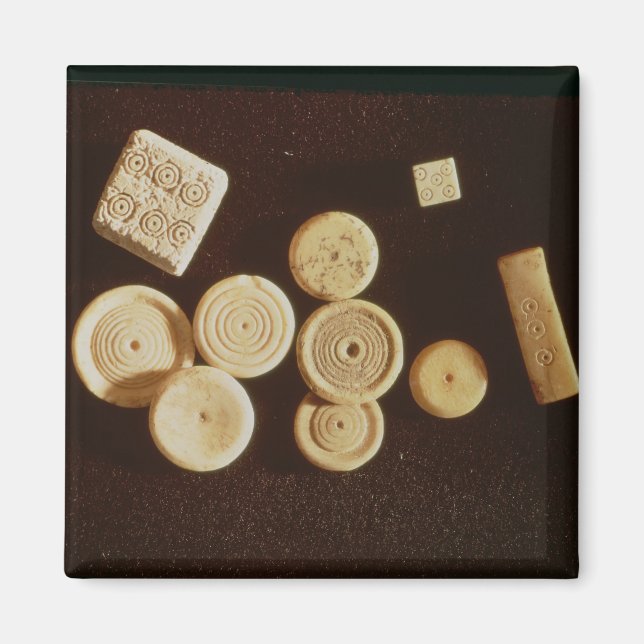 Räknare och dice, Gallo-Roman Magnet (Framsidan)