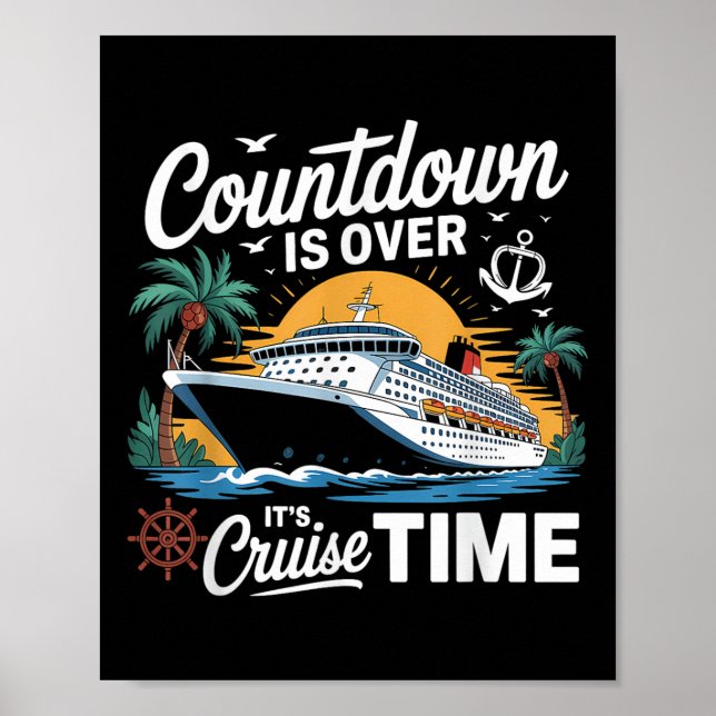 Räknaren Är Över Dess Kryssningstid Kryssning Seme Poster (Framsidan)