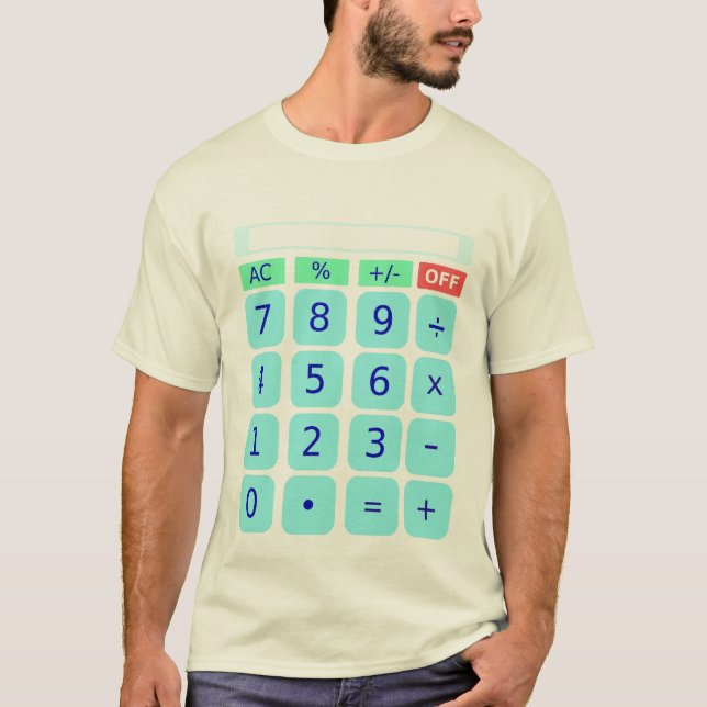 Räknemaskinskjorta T-shirt (Framsida)
