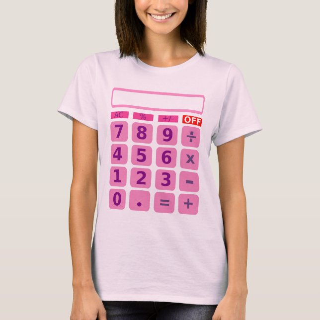 Räknemaskinskjorta T-shirt (Framsida)