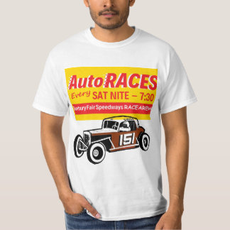 Räkning 1Sidedw151 Danbury mässaRacearena för Auto T-shirt