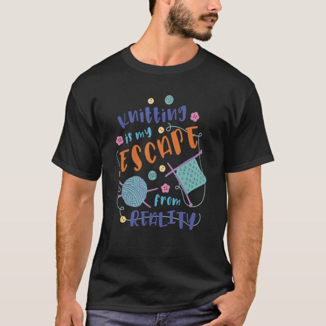 Räkning av garn och Nål med mera T Shirt (Framsida)