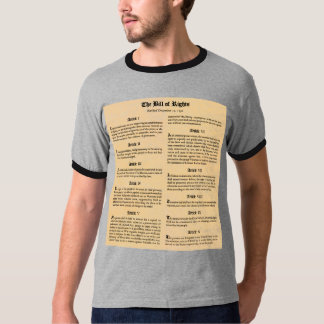 Räkning av rättigheter tee shirt