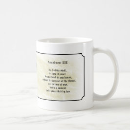 Räkning av rättigheter - tredje rättelse kaffemugg