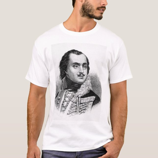 Räkning Casimir Pulaski.  Copy_War avbildar T-shirt (Framsida)