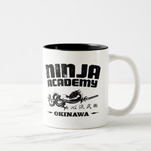 Räkning för Ninja akademiOkinawa döda Två-Tonad Mugg
