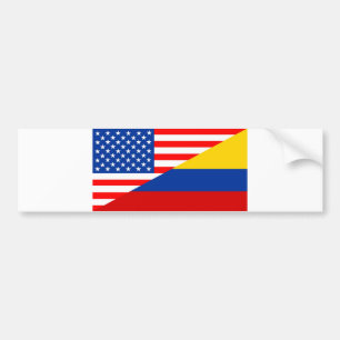räkning för United States Amerika colombia halv Bildekal