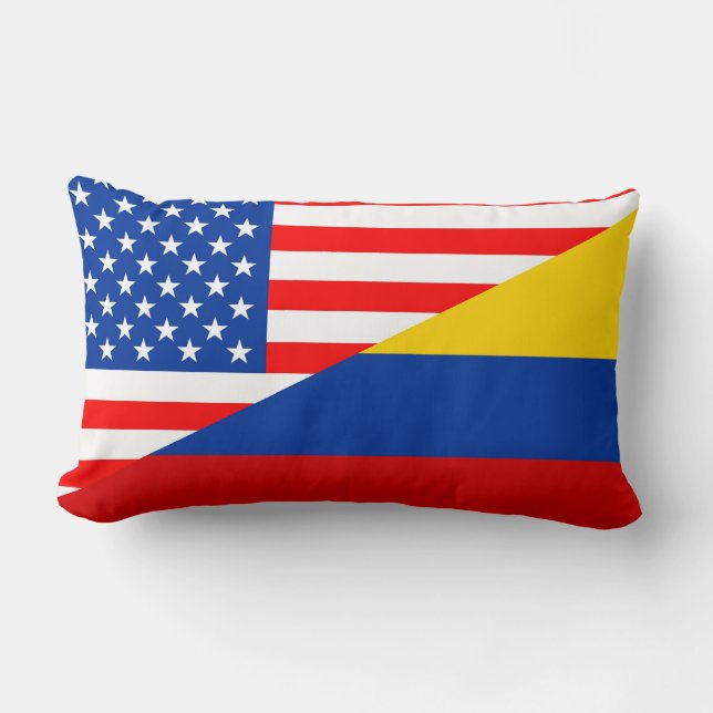 räkning för United States Amerika colombia halv Lumbarkudde (Framsida)