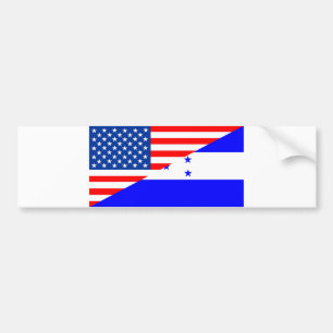 räkning för United States Amerika honduras halv Bildekal