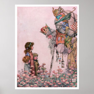 Räkning för W-HeathRobinson illustration mindere Poster