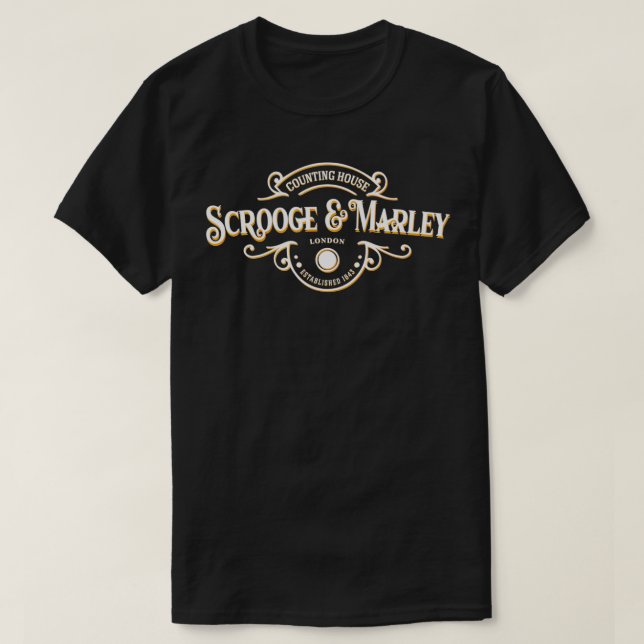 Räkning House-Jul Ebenezer Scrooge T Shirt (Design framsida)