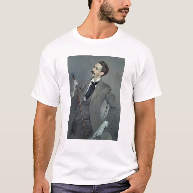 Räkning Robert de Montesquiou 1897 T-shirt (Framsida)