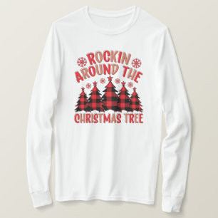 Rakning runt Långärmaden Julgran T Shirt