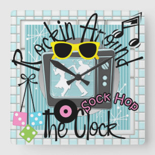 Rakning runt väggklotet - SRF Fyrkantig Klocka