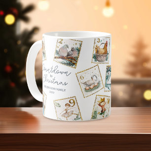 Räkning till jul kaffemugg