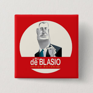 Räkningde Blasio NYC borgmästare 2013 Knapp