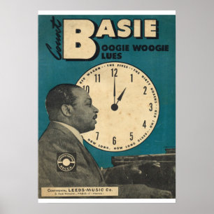 Räkningen Basie täcker av notblad Poster