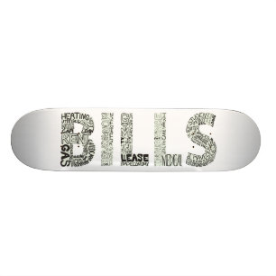 RäkningklotterCollage Old School Skateboard Bräda 21,6 Cm