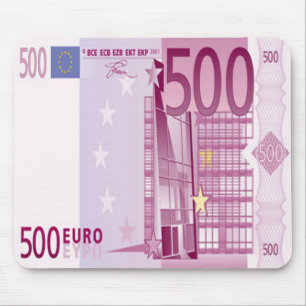Räkningmusen för Euro 500 vadderar Musmatta