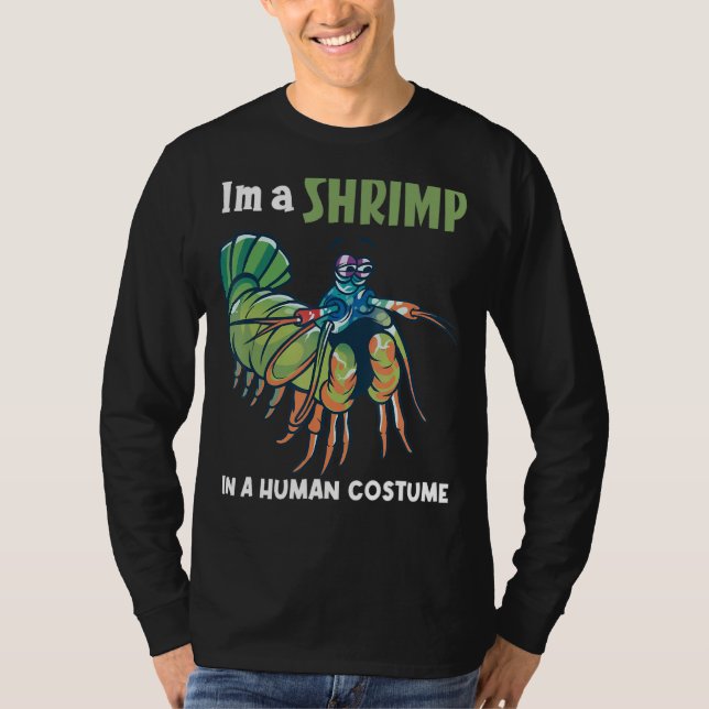 Räkor Djurskydd Cute Peacock Mantis Shr T Shirt (Framsida)