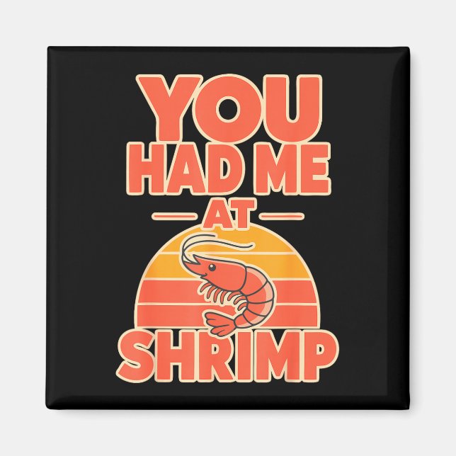 räkor fan cajun seafood  magnet (Framsidan)