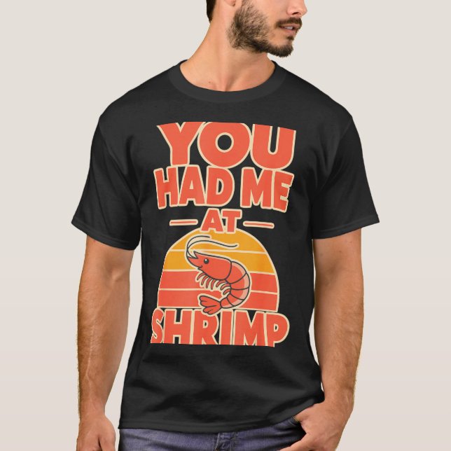 Räkor fan cajun seafood  t shirt (Framsida)