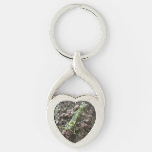 Räkor, Hjärtnyckelring Twisted Heart Silverfärgad Nyckelring