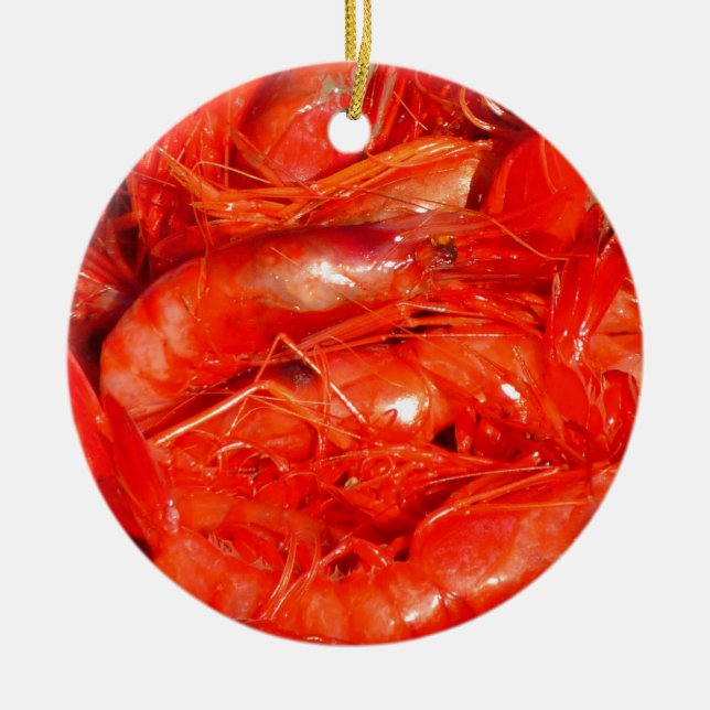 Räkor Julgransprydnad Keramik (Framsidan)