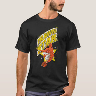 Räkor och yngelfisk från räkor, stjärna, skald t shirt