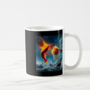 Räkor som doppar haj rolig fiskememe kaffemugg