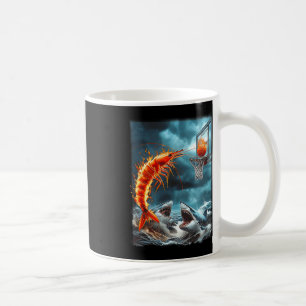 Räkor som dunkar på hajar Roligt hav Sketll Meme S Kaffemugg