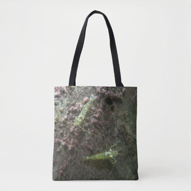 Räkor under vatten Tote Bag Tygkasse (Framsida)