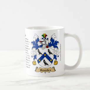 Råkor, ursprung, det menande och vapenskölden kaffemugg