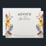 Råkort för blommor, jodrosblommor, Bröllop Rådkort<br><div class="desc">Be gästerna i bröllop att ge  råd till nylingarna. Anpassa enkelt med namnen.</div>