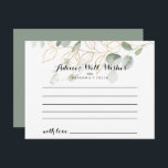 Råkort för Foliage Calligraphy Bröllop Grönt Vykort<br><div class="desc">Det här grönt-kalligrafkortet för lövning i bröllop är perfekt för ett modernt bröllop. Den här konstnärliga utformningen har hand om vattenfärgen guld och gröntens bladverk och inspirerar till naturskönhet. De här korten är perfekter för bröllop, möhippa, babydusch, studentfest och mycket mer. Anpassa korten med namn från bruden och brudgummen, blivande...</div>