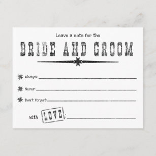 Råkort för kort i Bride and Groom Wanted Series
